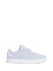 Tommy Hilfiger Blue Casual Suede Embossed Logo Trainers - Image 1 of 4