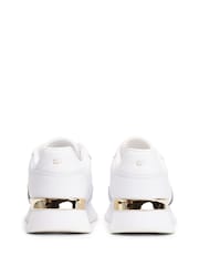 Tommy Hilfiger White Monogram Mesh Panel Cleat Trainers - Image 3 of 3