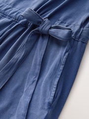 Washed Blue Jersey Sarong Tie T-Shirt Dress - Image 6 of 7