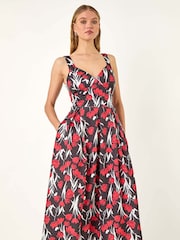 Roman Sweet Heart Floral Print Stretch Dress - Изображение 1 из 5