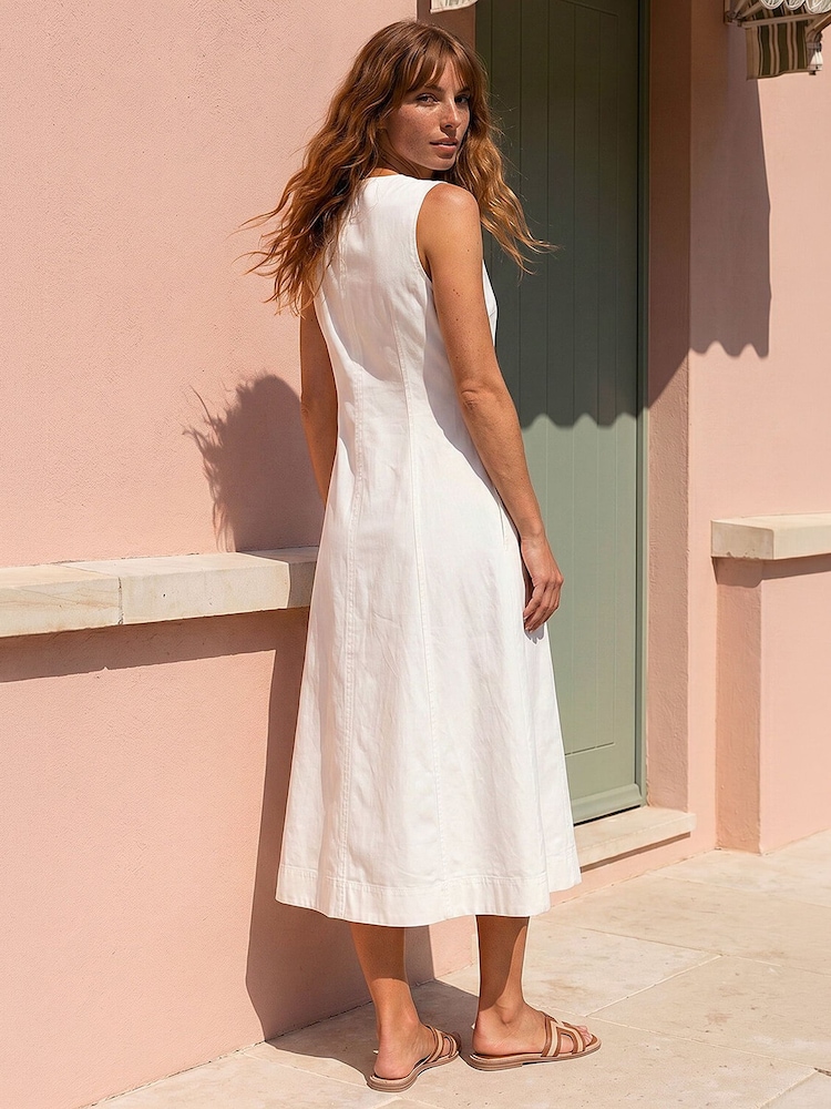 100 cotton midi dress BELL by Alicia Bell GARMENT DETAILS Women's 100% Organic Cotton Midi