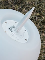 New Garden White Outdoor Buly Lighted Ball 20cm Solar Charging with Rechargeable Battery - Image 6 of 6
