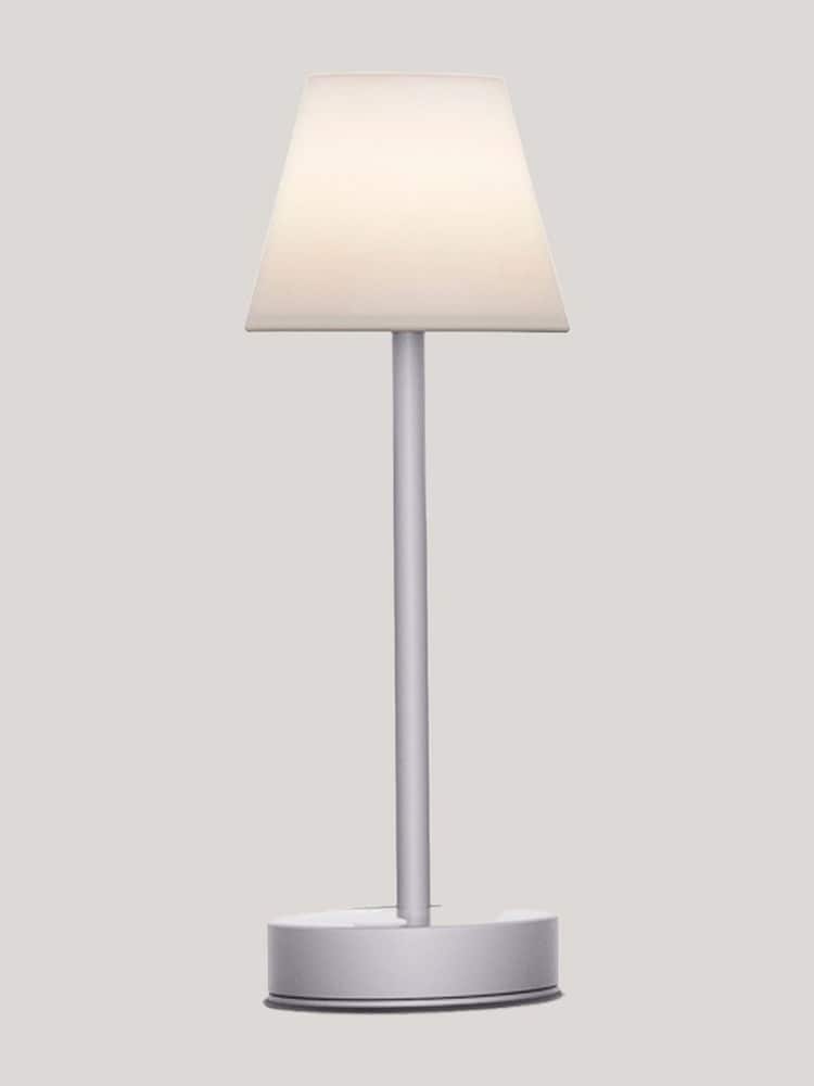 New Garden Grey Lola Slim 30 Table Lamp with Rechargeable Battery - Image 2 of 4 New Garden Grey Lola Slim 30 Table Lamp with Rechargeable Battery - Image 2 of 4