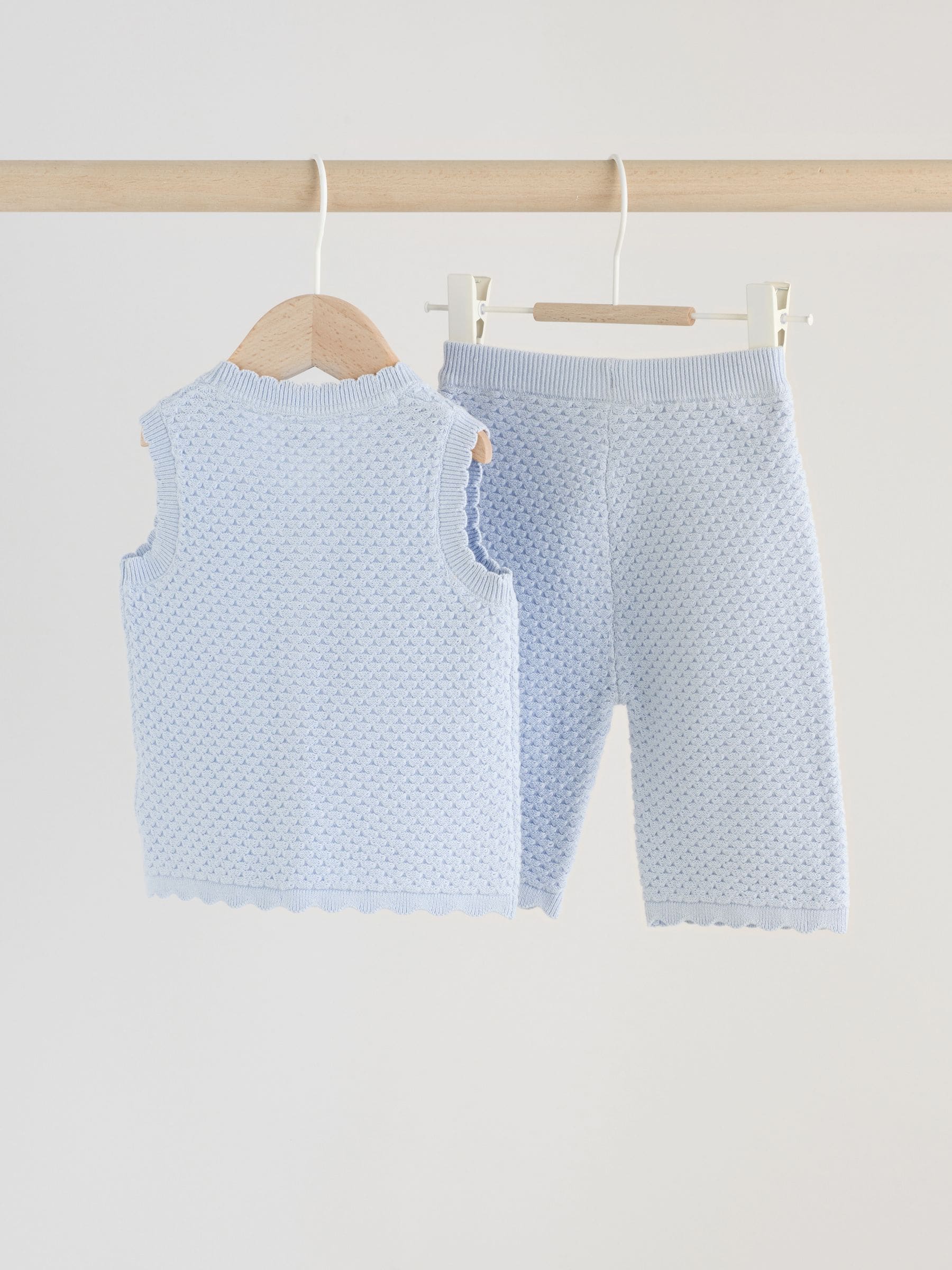 Buy Blue Baby Knitted Top and Leggings Set 2 Piece (0mths-2yrs