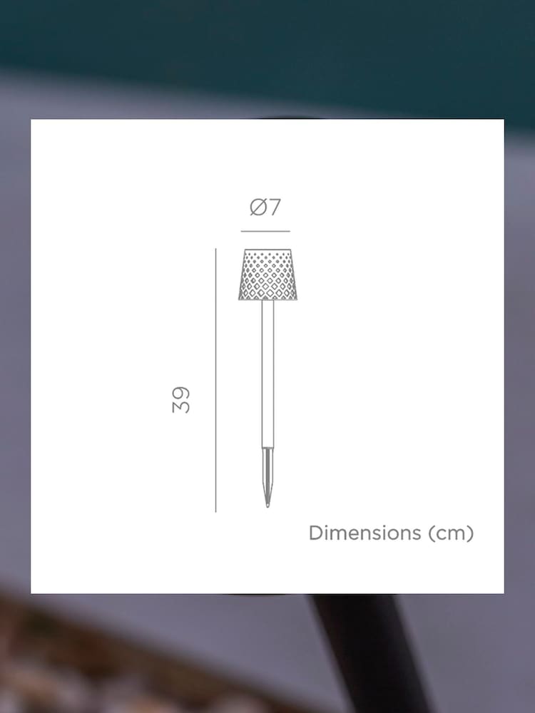 New Garden Black Greta Outdoor Multi Lamp Solar Charging with Rechargeable Battery - Image 6 of 6