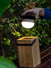 New Garden Brown Okinawa Cordless Portable Solar Lantern - Image 3 of 6