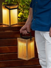New Garden Brown Okinawa Cordless Portable Solar Lantern - Image 6 of 6