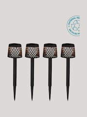 New Garden Set of 4 Black Gretita Solar Garden Spikes - Image 3 of 6