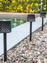 New Garden Set of 4 Black Gretita Solar Garden Spikes - Image 6 of 6