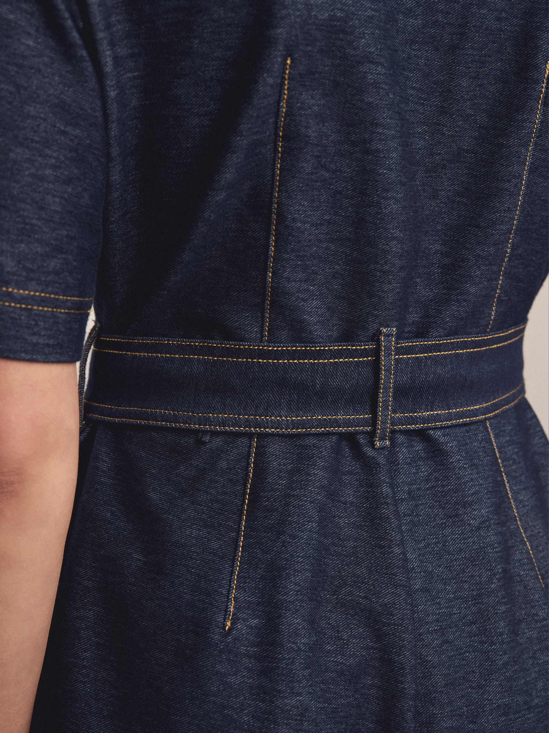 Buy Indigo Blue Denim Jersey Jumpsuit from the Next UK online shop