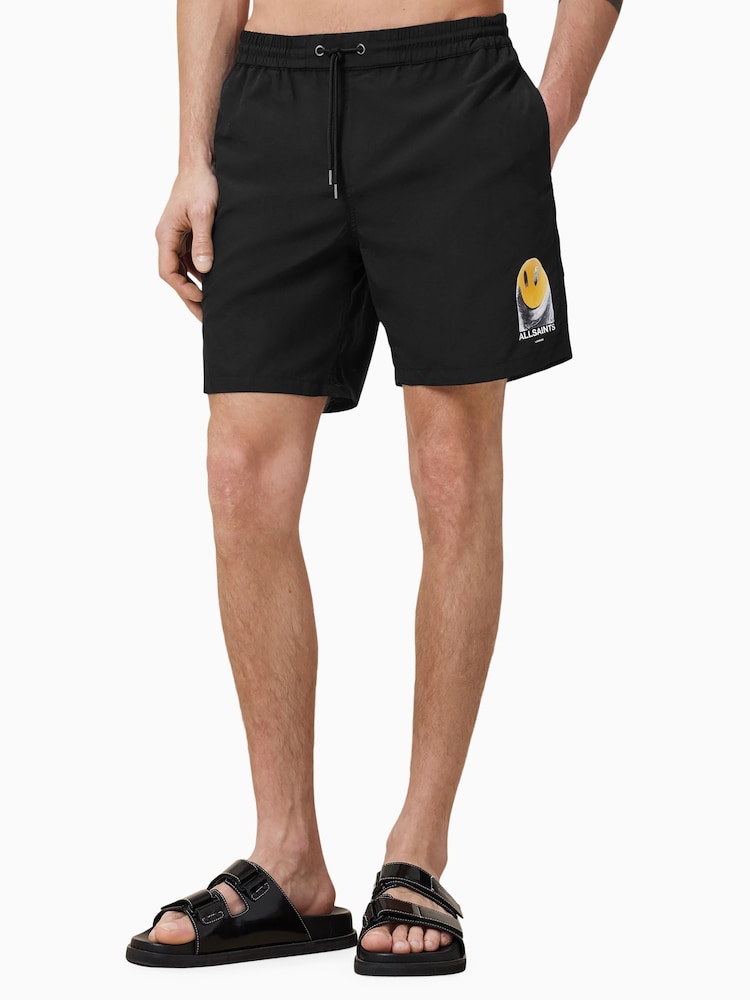 AllSaints Party Wave Swim Shorts - Image 2 of 8