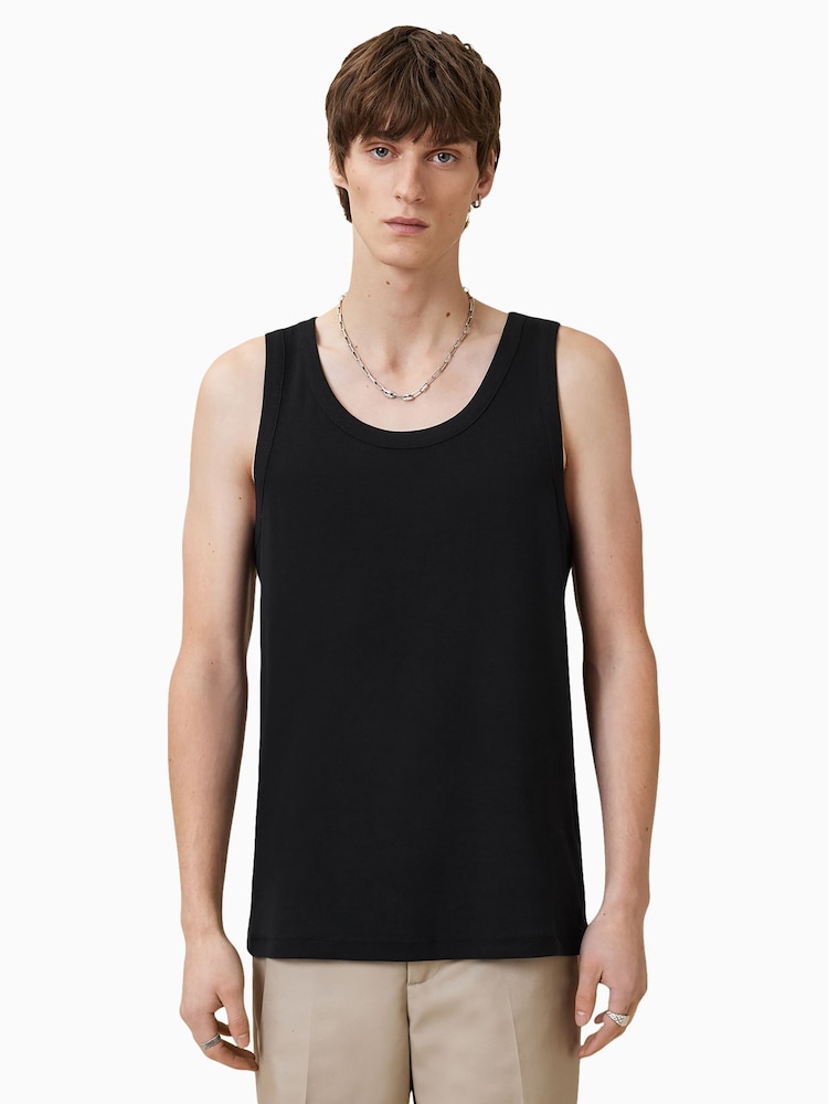 AllSaints Black Edwards Vest - Image 3 of 6