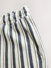Navy/Ecru Stripe Drawstring Jersey Shorts - Image 9 of 10