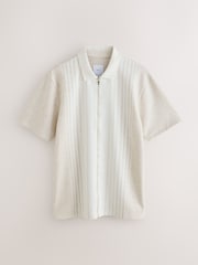 Marga neutra - Shorts de camisa com bolso com zíper - Imagem 2 de 6