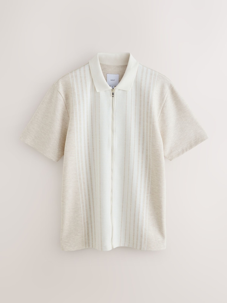 Marga neutra - Shorts de camisa com bolso com zíper - Imagem 2 de 6
