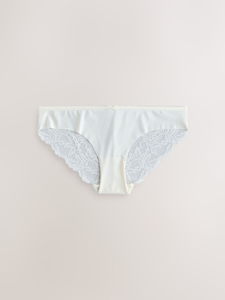 Sage Green Brazilian No VPL Lace Back Briefs 5 Pack - Image 2 of 8