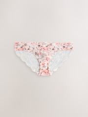 Sage Green Brazilian No VPL Lace Back Briefs 5 Pack - Image 6 of 8