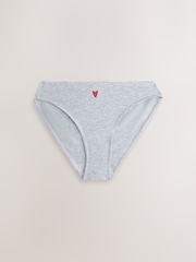 Red/Black High Leg Cotton Rich Knickers 7 Pack - Image 2 of 10