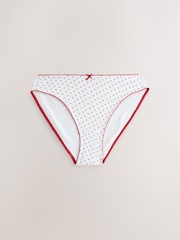 Red/Black High Leg Cotton Rich Knickers 7 Pack - Image 5 of 10