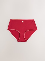 Red/Black Midi Cotton Rich Knickers 7 Pack - Image 11 of 14