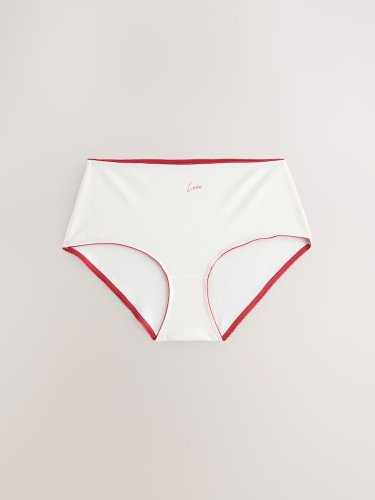 Red/Black Midi Cotton Rich Knickers 7 Pack - Image 2 of 10 Red/Black Midi Cotton Rich Knickers 7 Pack - Image 2 of 10