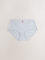 Red/Black Midi Cotton Rich Knickers 7 Pack - Image 4 of 10