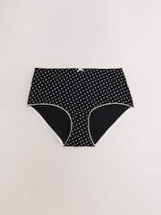 Red/Black Midi Cotton Rich Knickers 7 Pack - Image 8 of 10