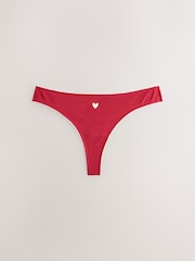 লাল/কালো - সুতির রিচ Knickers 7 প্যাক - 10এর মধ্যে 6 ছবি