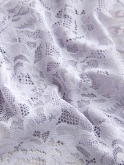 Blue High Leg All Over Lace Knickers 3 Pack - Image 10 of 10