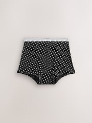 Black/Red Heart Boyshort Heavy Flow Period Knickers 2 Pack - Image 6 of 9