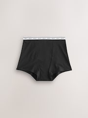 Black/Red Heart Boyshort Heavy Flow Period Knickers 2 Pack - Image 7 of 9