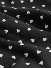 Black/Red Heart Boyshort Heavy Flow Period Knickers 2 Pack - Image 8 of 9