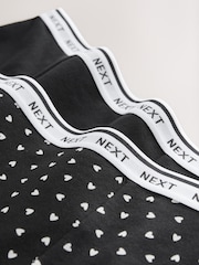 Black/Red Heart Boyshort Heavy Flow Period Knickers 2 Pack - Image 9 of 9