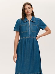 Finery Blue Tania Dress - Image 2 of 4