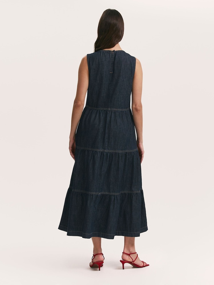 Finery Blue Essie Dress - Image 4 of 4 Finery Blue Essie Dress - Image 4 of 4