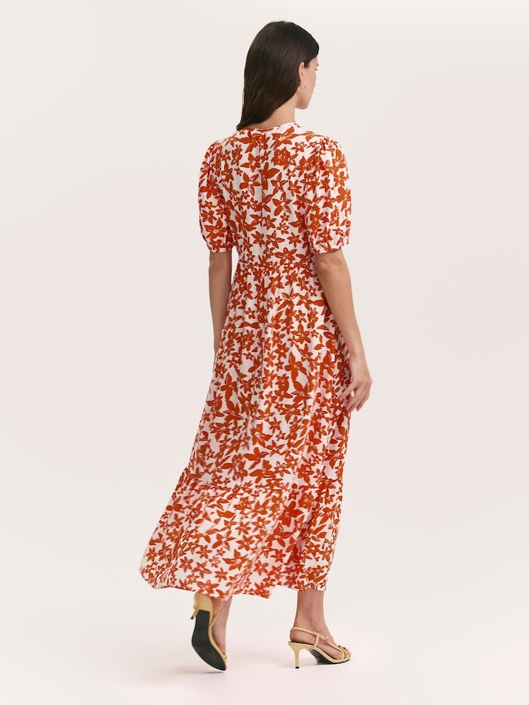 Finery Orange Sabine Dress - Image 4 of 4 Finery Orange Sabine Dress - Image 4 of 4