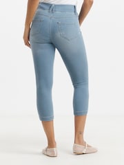 Simply Be Blue Skinny Pull On Crop Jeggings 2 Pack - Image 3 of 5
