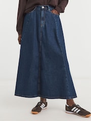 JD Williams Blue Full Circle Denim Skirt - Image 1 of 4