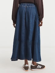 JD Williams Blue Full Circle Denim Skirt - Image 2 of 4
