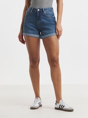 Simply Be Blue Of 99/1 Loose Mom Denim Shorts 2 Pack - Image 2 of 5