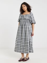 Simply Be Gingham Midi Dress - Imagen 1 de 4