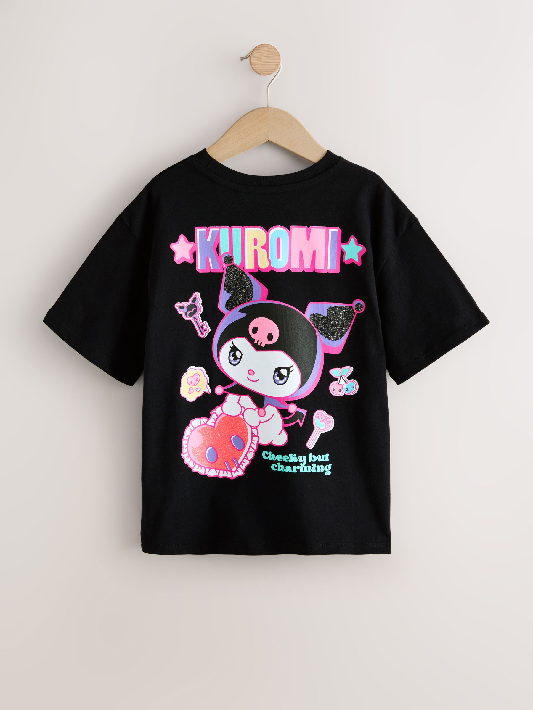 トップス Kurumi Buy Black Kuromi Graphic T-Shirt (3-16yrs) from Next USA
