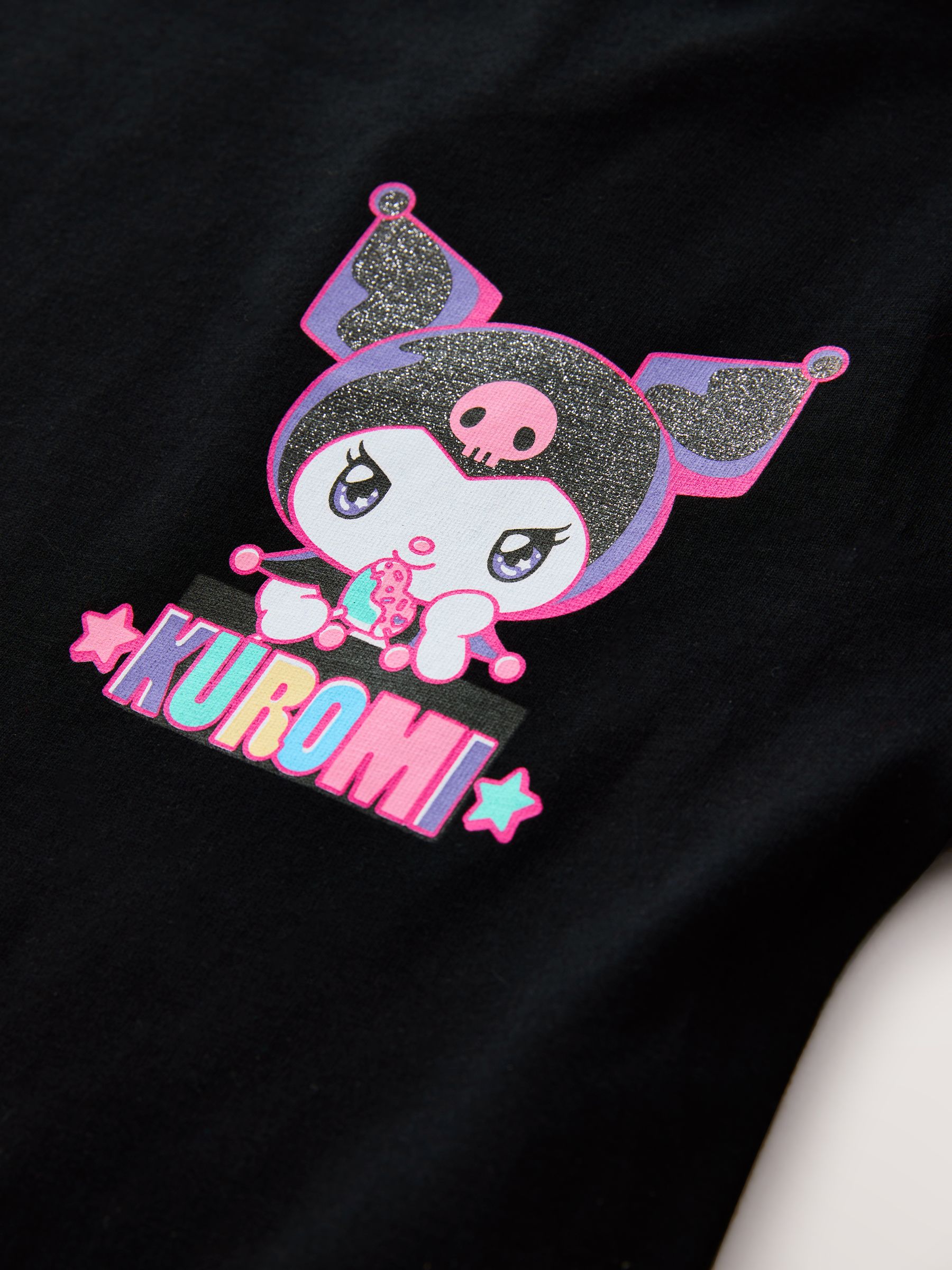 Buy Black Kuromi Graphic T-Shirt (3-16yrs) from Next USA