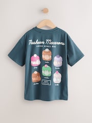 Navy Pusheen Graphic Print T-Shirt (3-16yrs) - Image 2 of 5