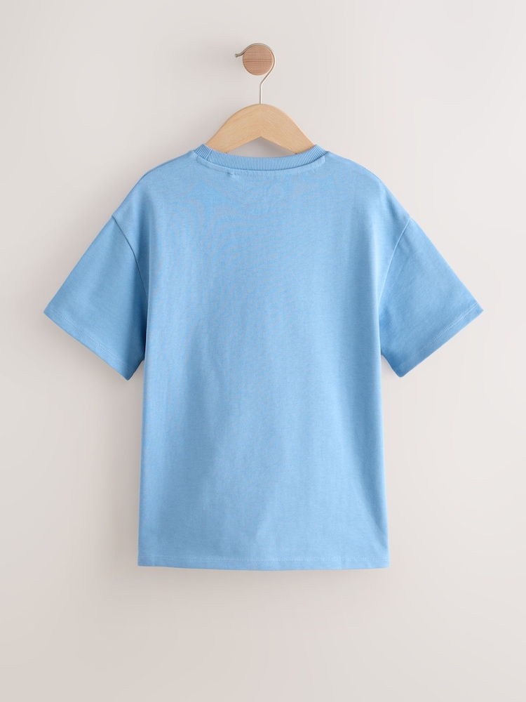Blue Mimi & Neko Graphic Print T-Shirt (3-16yrs) - Image 2 of 4