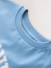 Blue Mimi & Neko Graphic Print T-Shirt (3-16yrs) - Image 4 of 4