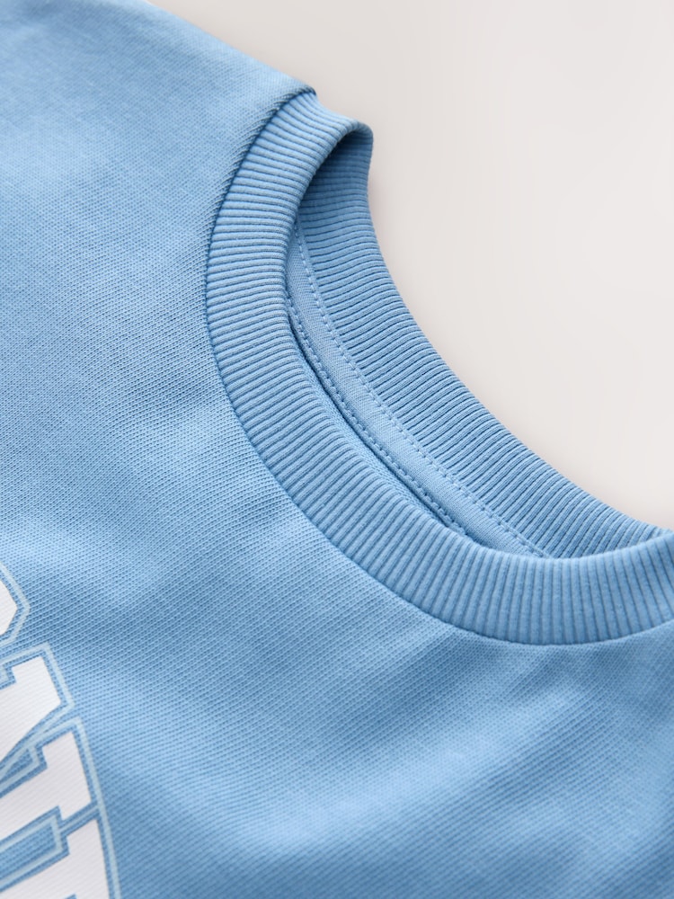 Blue Mimi & Neko Graphic Print T-Shirt (3-16yrs) - Image 4 of 4