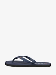 Superdry Blue Core Essential Flip Flops Sandals - Image 2 of 7