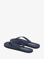 Superdry Blue Core Essential Flip Flops Sandals - Image 4 of 7