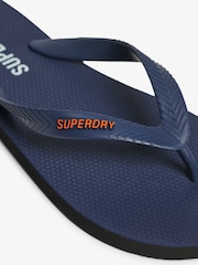 Superdry Blue Core Essential Flip Flops Sandals - Image 7 of 7